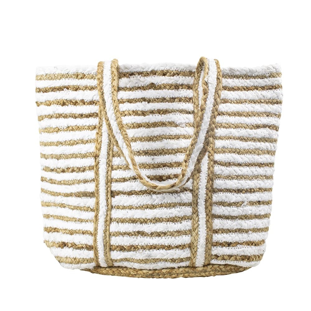 BAG STRIPE BEACH WHITE UTILITY
