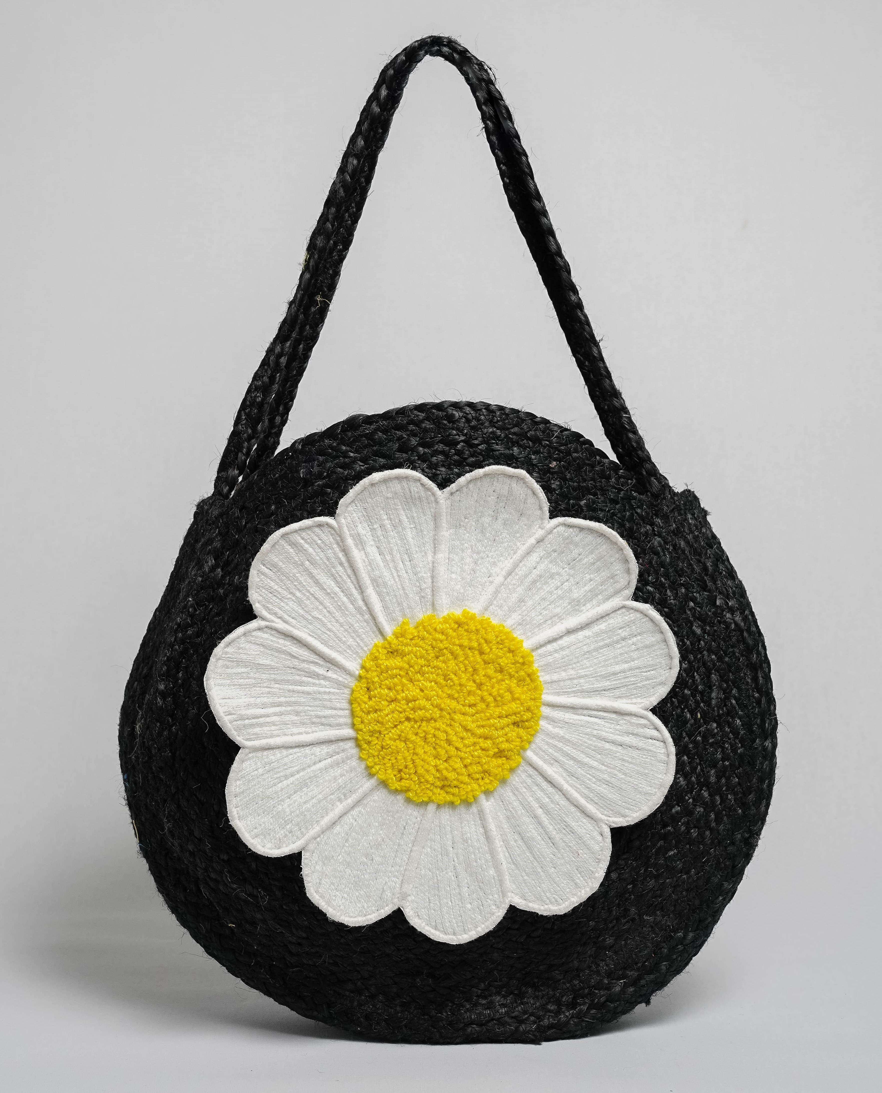 DAISY JUTE TOTE BAG