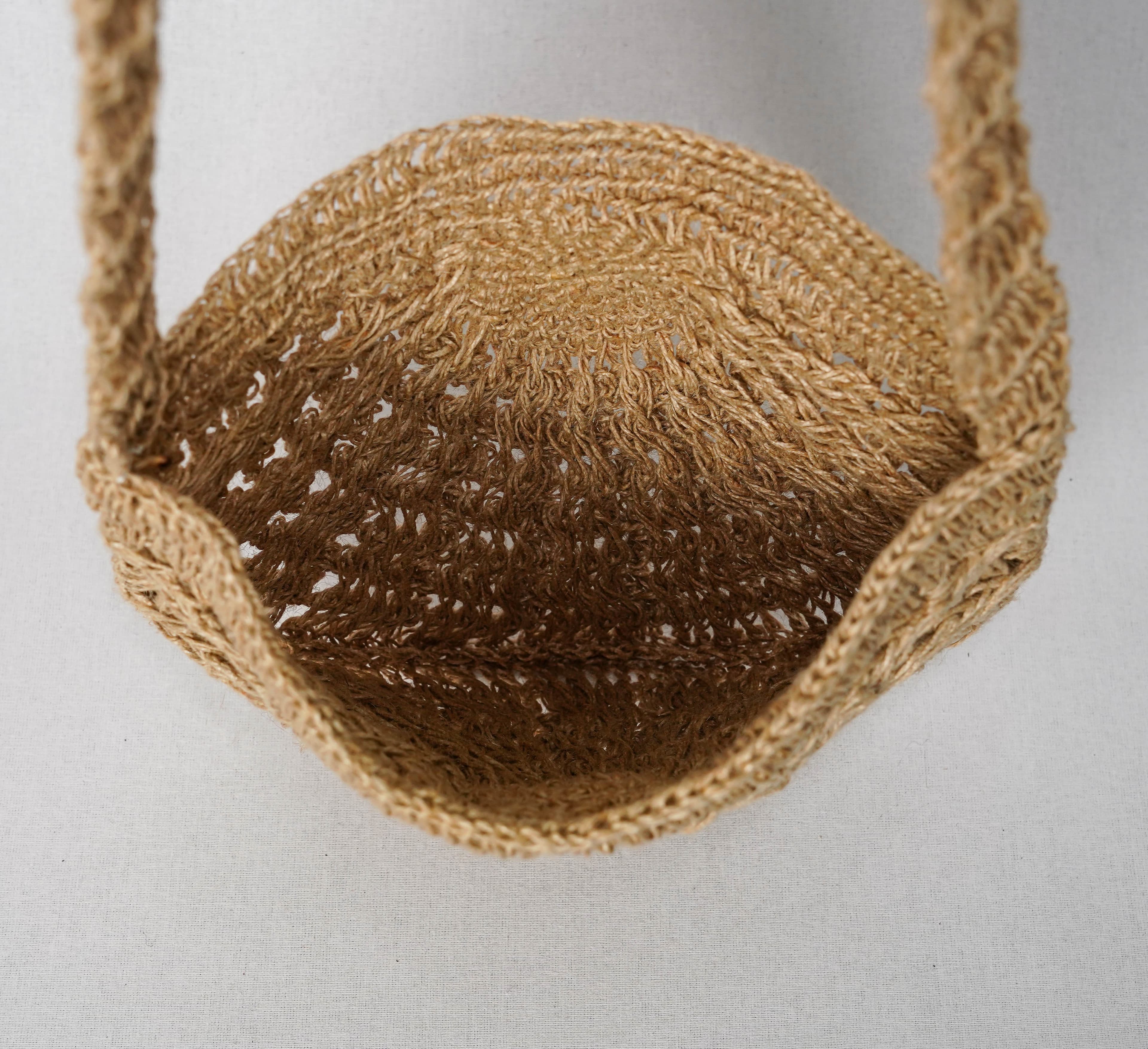JUTE CROCHET CROSSBODY BAG