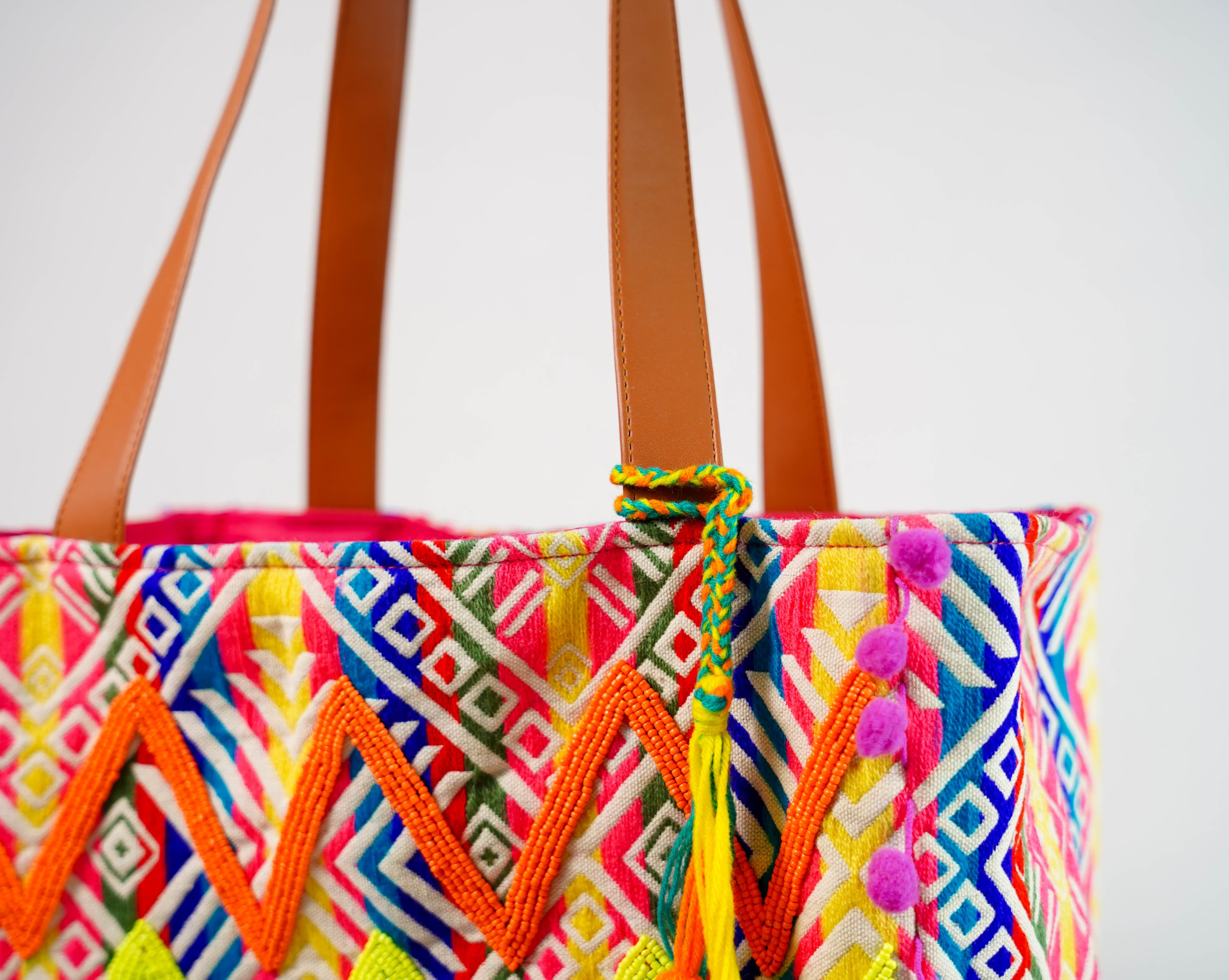MULTI JACQUARD TOTE BAG