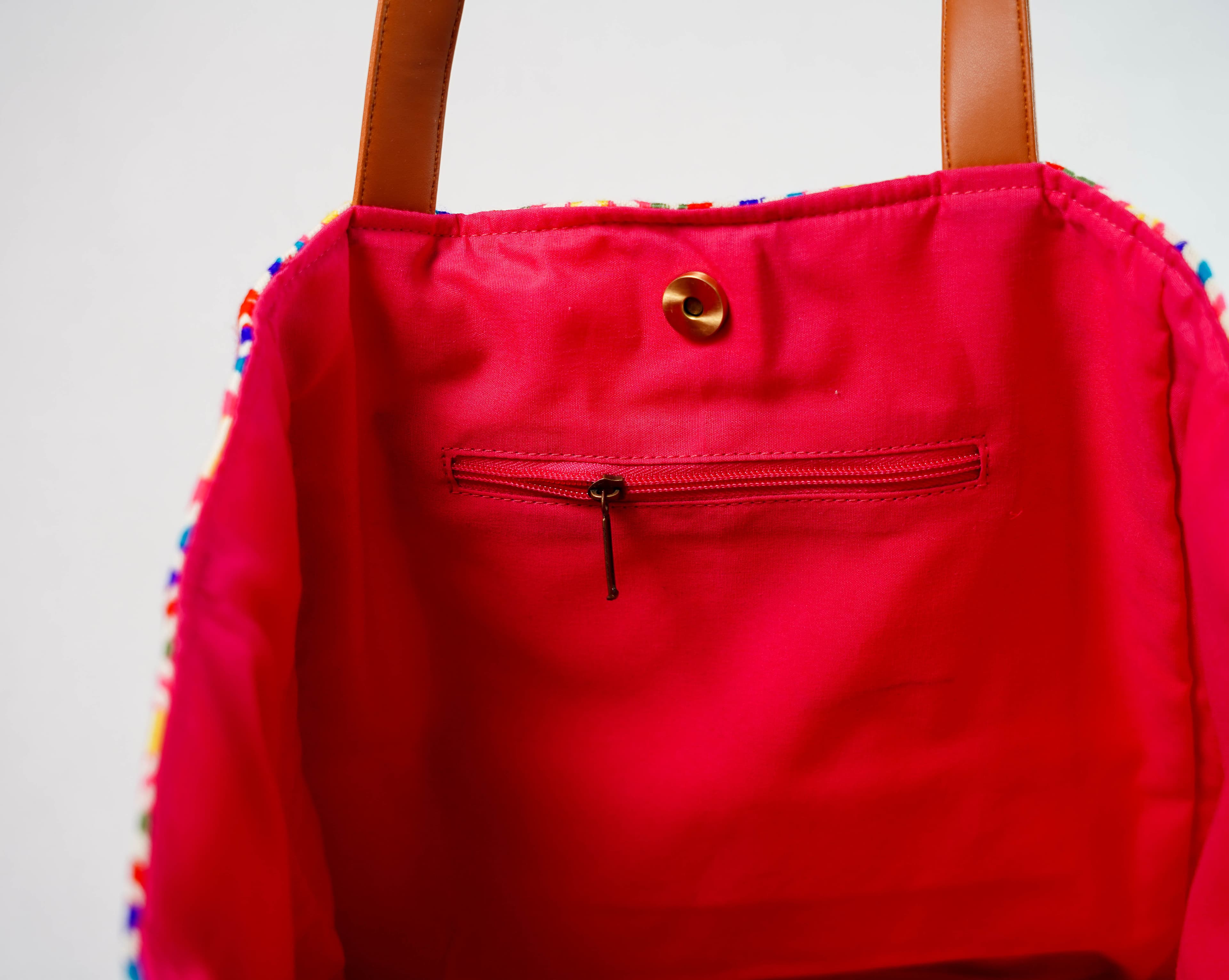 MULTI JACQUARD TOTE BAG