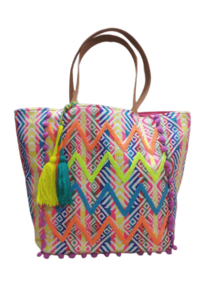 MULTI JACQUARD TOTE BAG