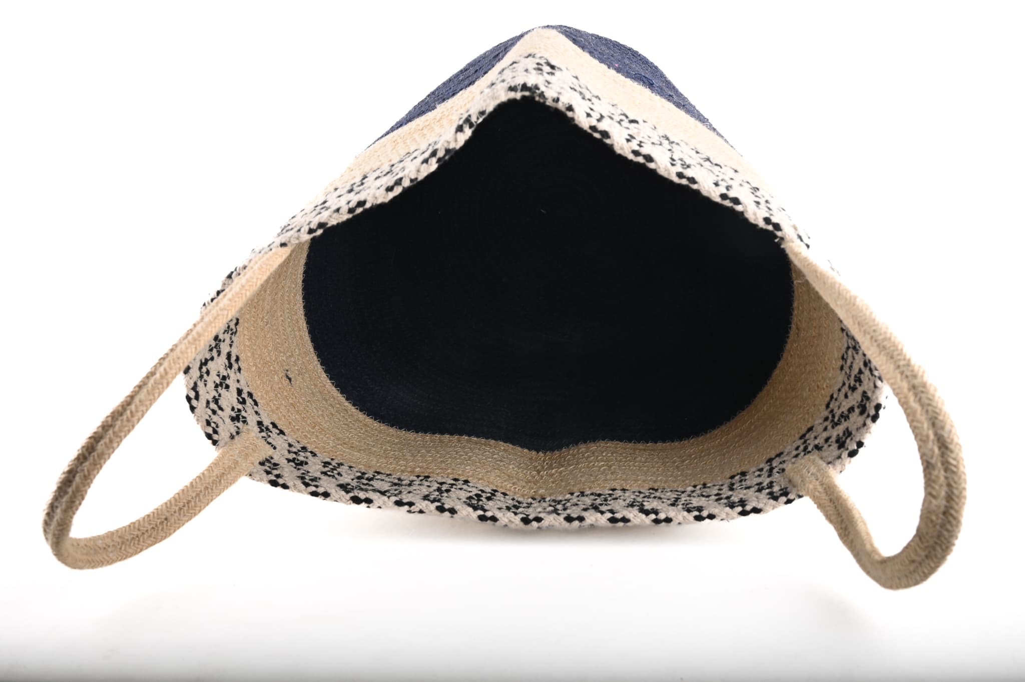 COTTON AND JUTE WOVEN TOTE BAG