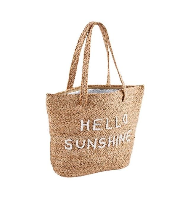 HELLO SUNSHINE JUTE TOTE BAG