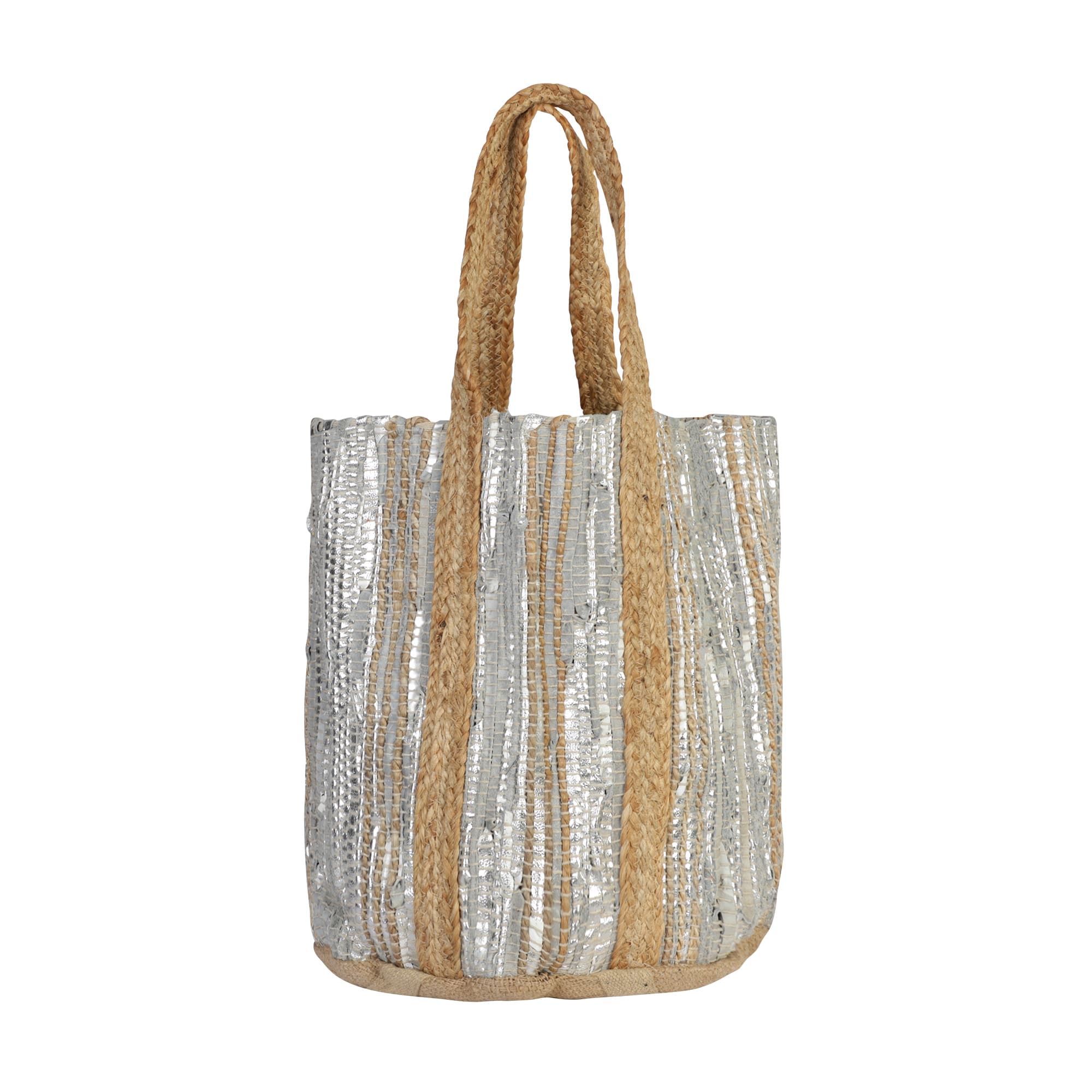 JUTE OVERSIZED BUCKET BAG