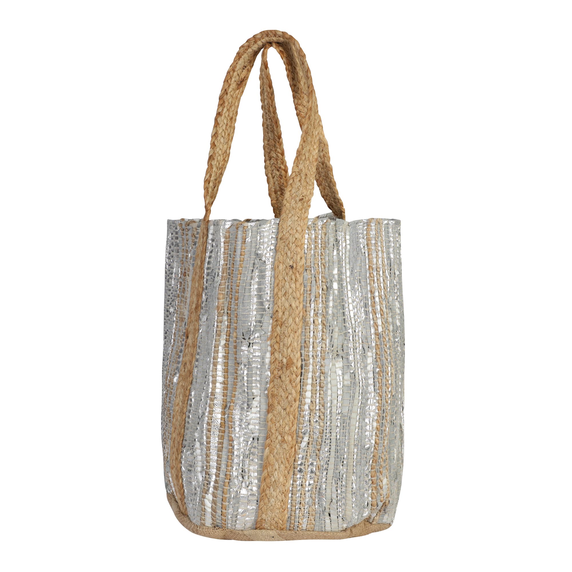 JUTE OVERSIZED BUCKET BAG