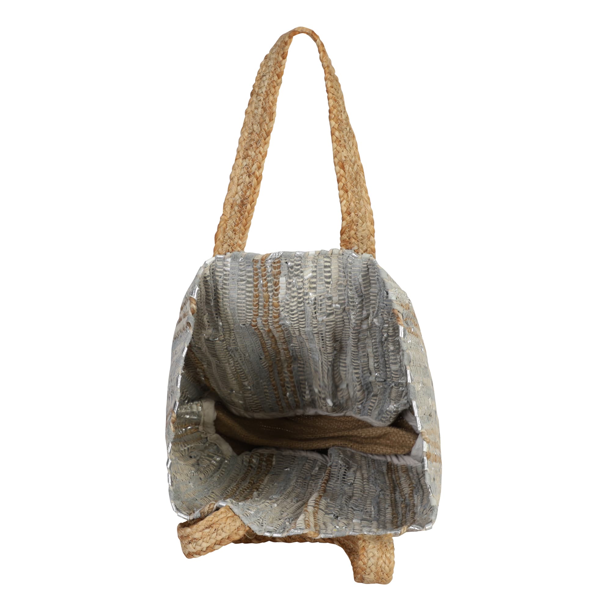 JUTE OVERSIZED BUCKET BAG