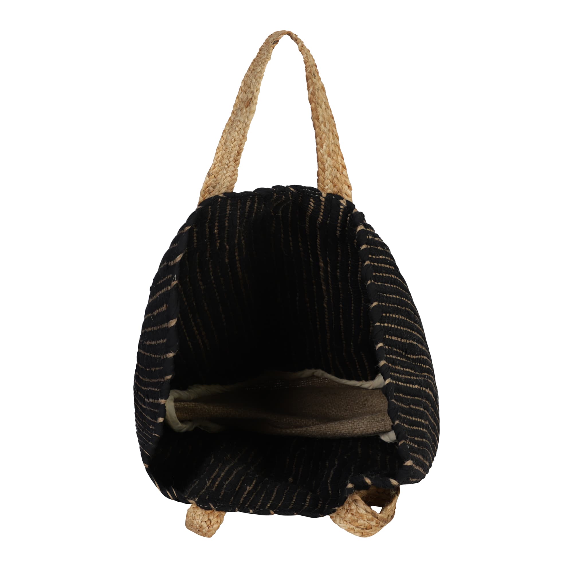 ALL TIME CLASSIC COTTON AND JUTE BEACH BAG NATURAL