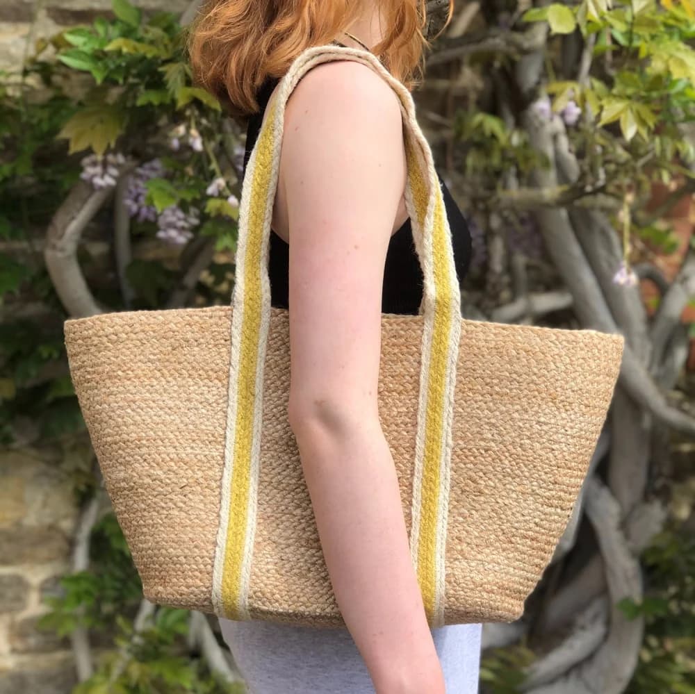 NATURAL JUTE TOTE BAG