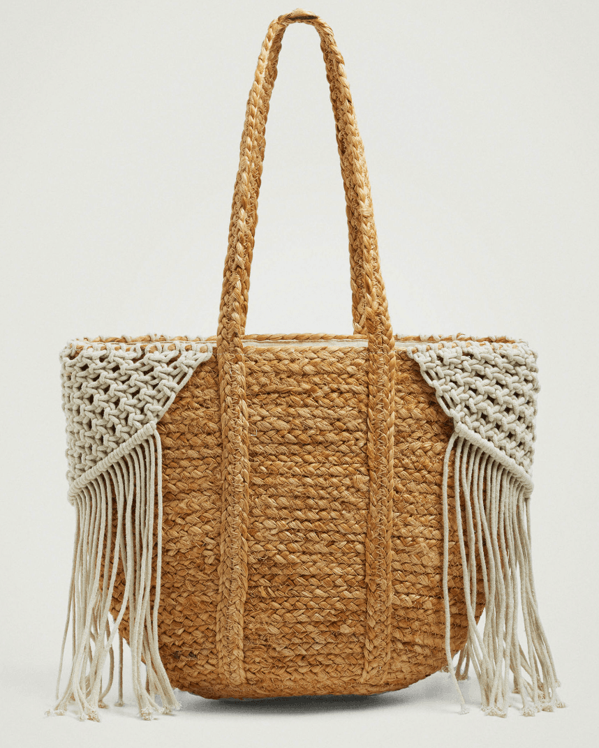 JUTE MACRAME TOTE BAG
