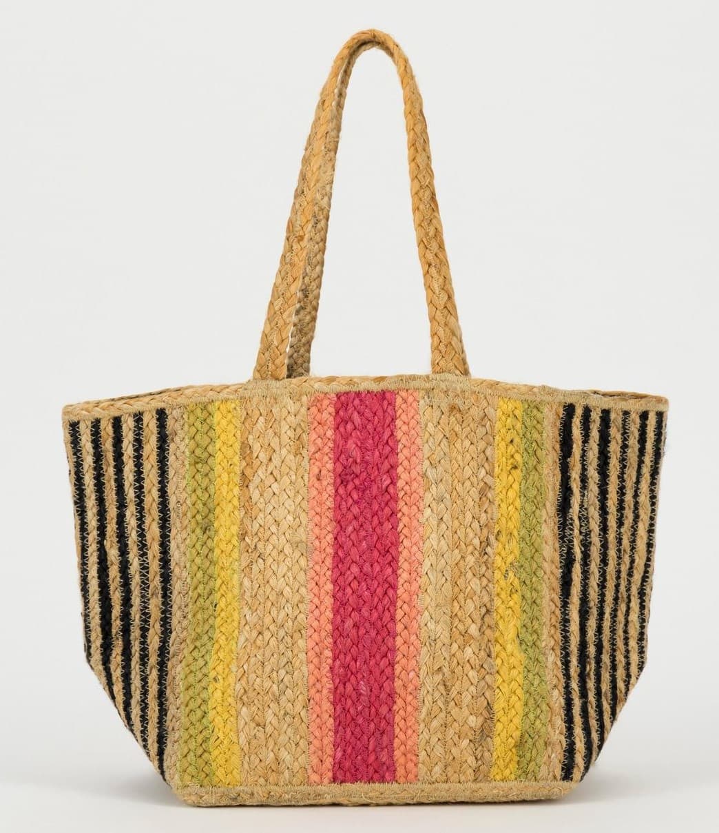 MULTI JUTE BRAIDED TOTE BAG