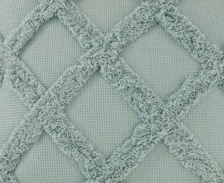 LIGHT BLUE DIAMOND DESIGN COTTON TOTE BAG