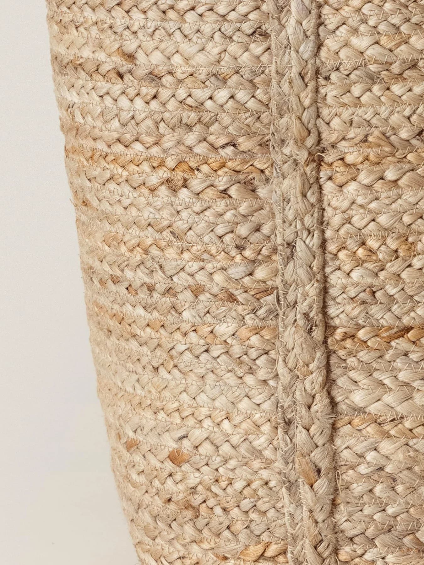 NATURAL BRAIDED JUTE BASKET