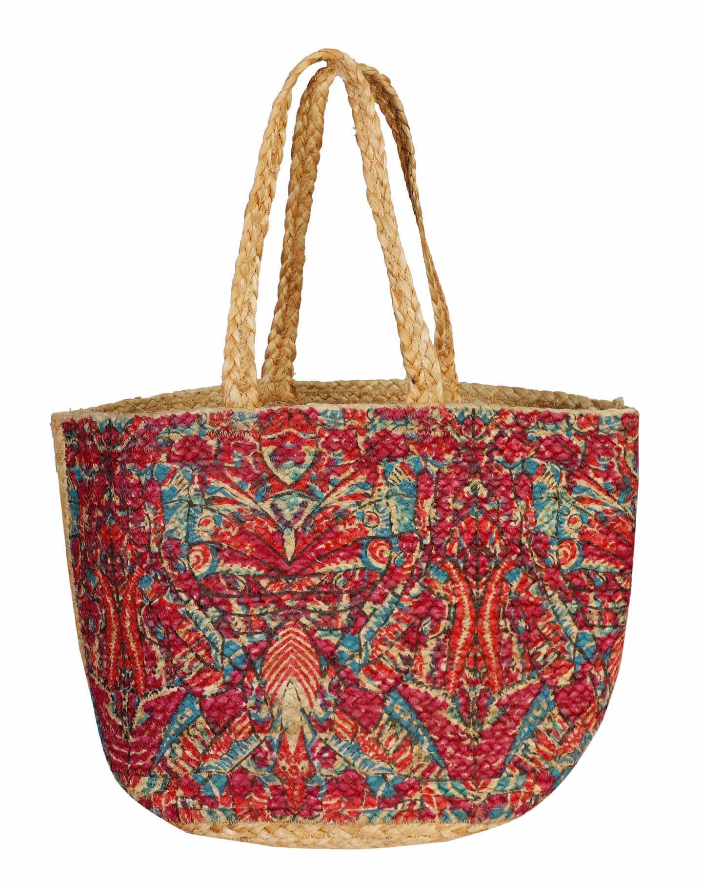 MULTI PRINT JUTE TOTE BAG