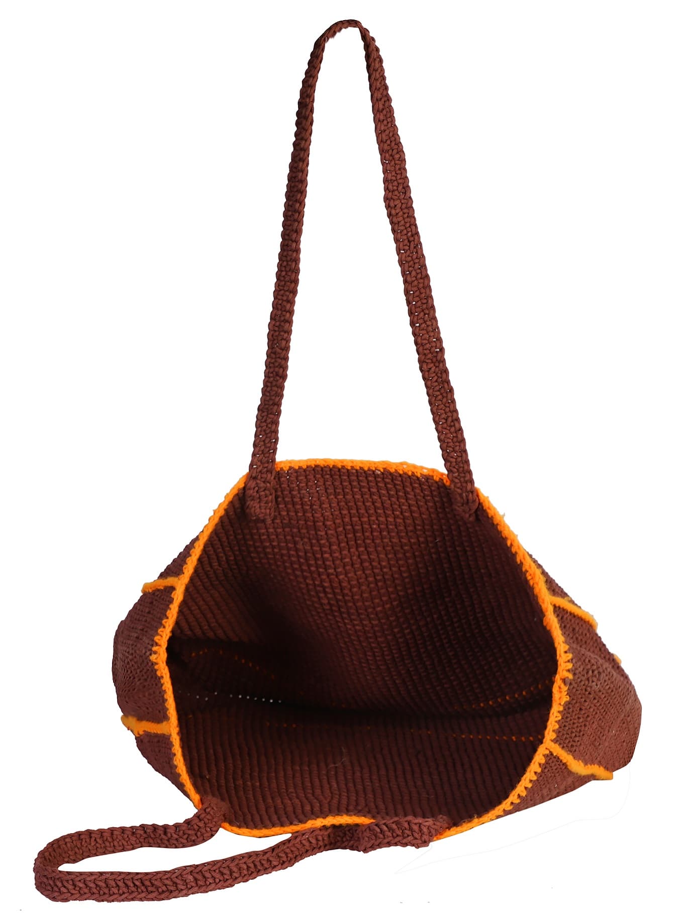 RED COTTON WOVEN TOTE BAG
