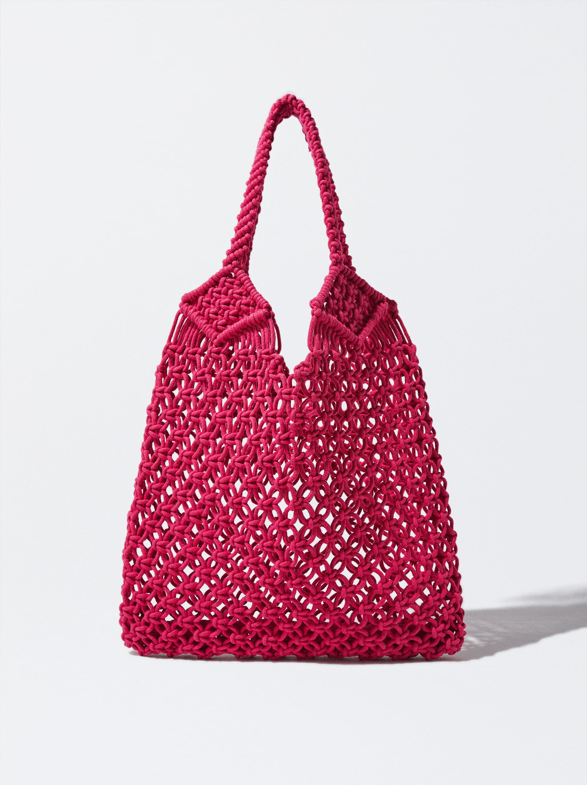 PINK SHOULDER CROCHET BAG