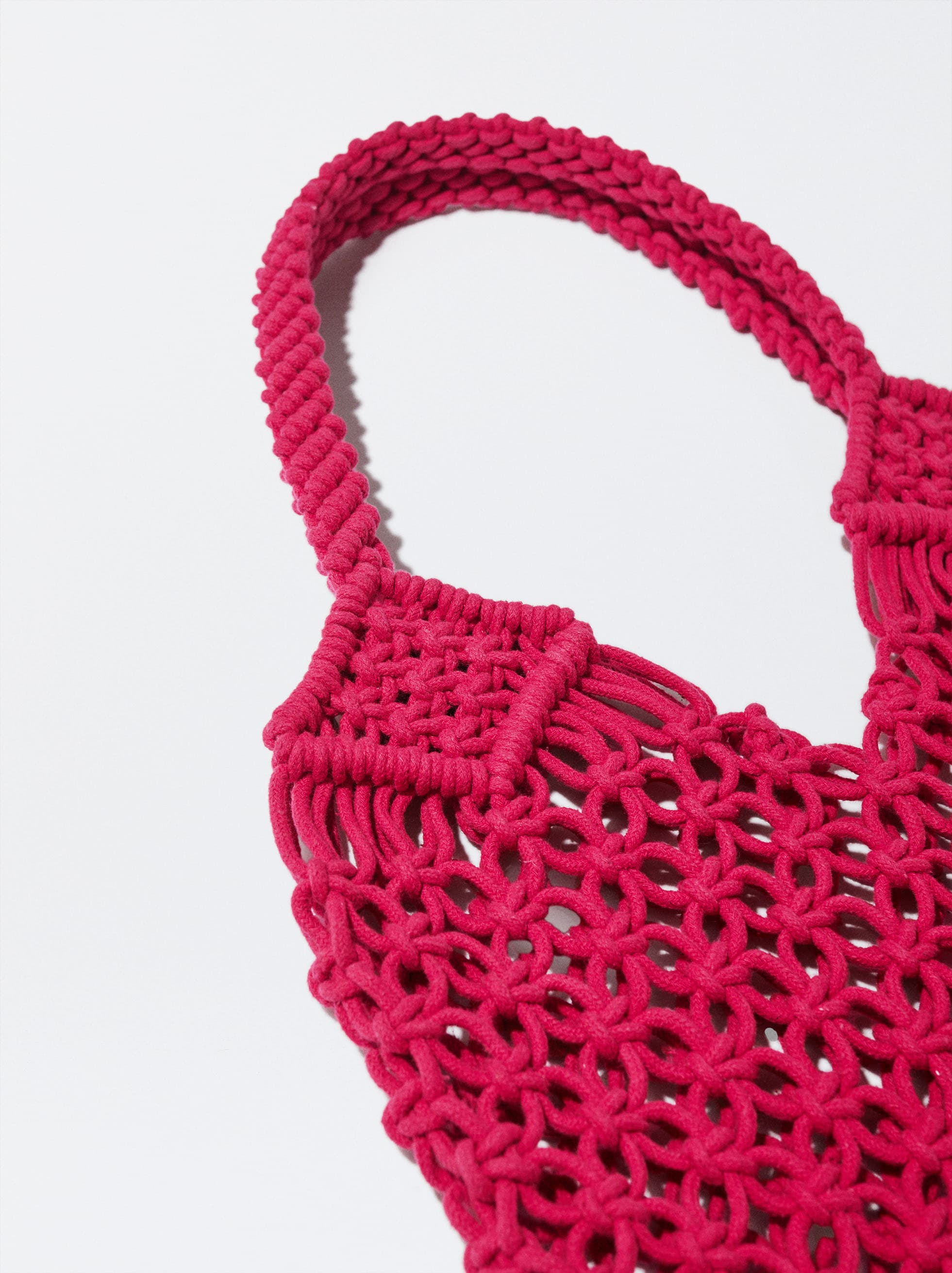 PINK SHOULDER CROCHET BAG