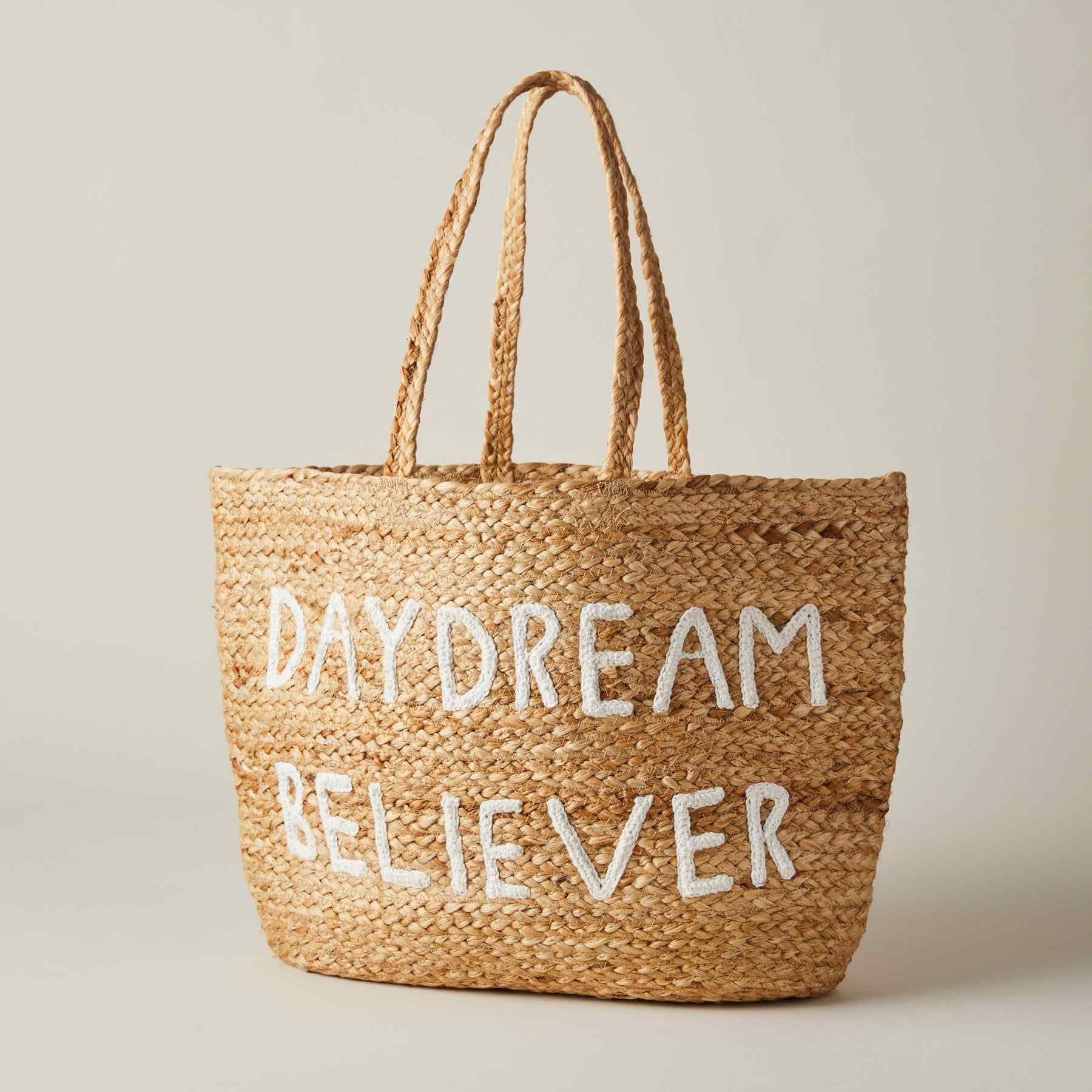 DAYDREAM BELIEVER JUTE TOTE BAG