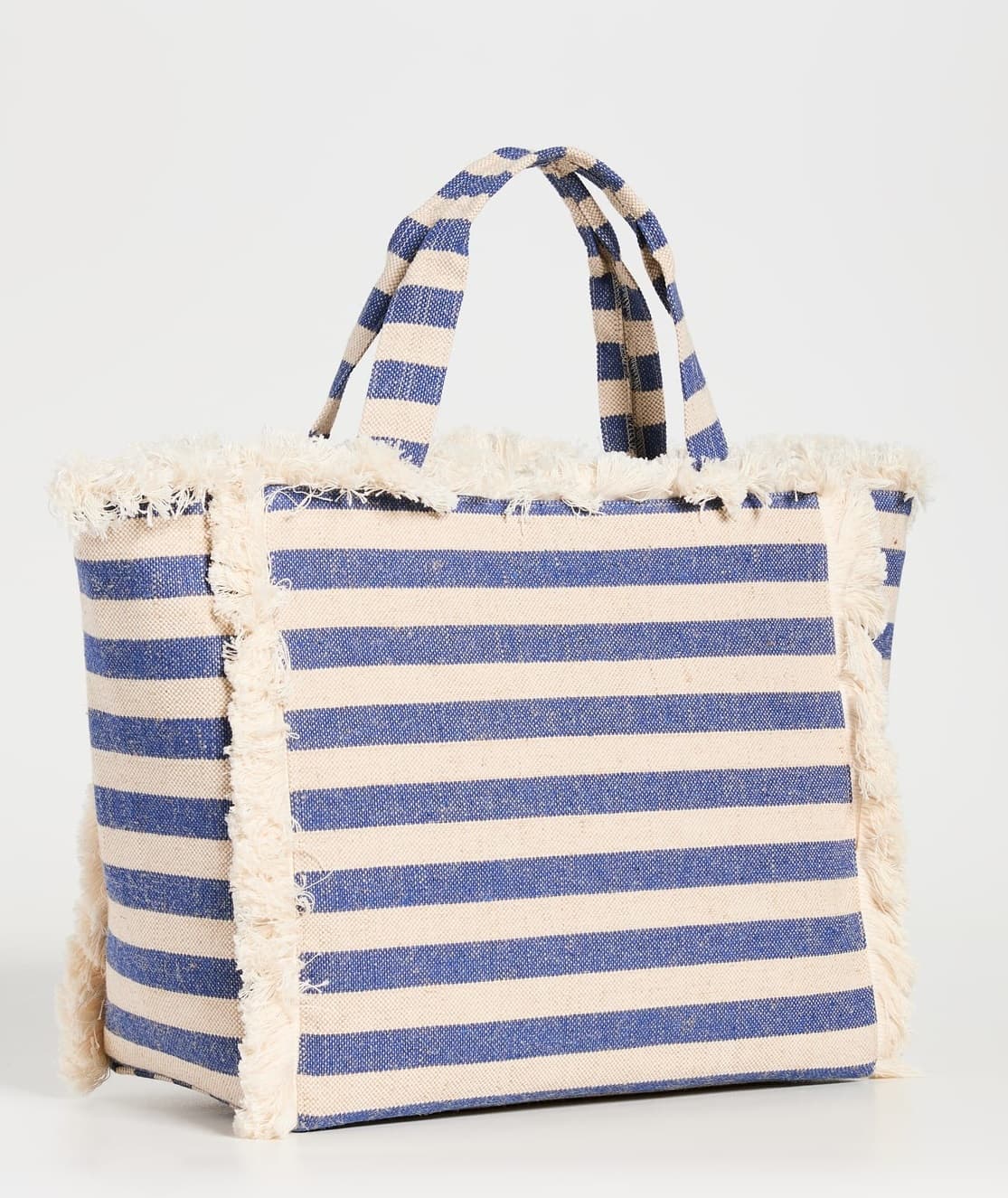 BLUE AND WHITE STRIPES COTTON TOTE BAG