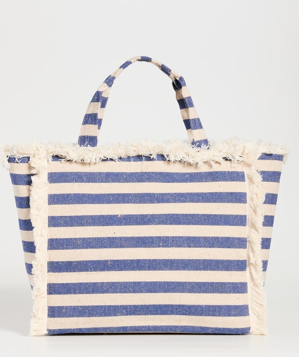 BLUE AND WHITE STRIPES COTTON TOTE BAG