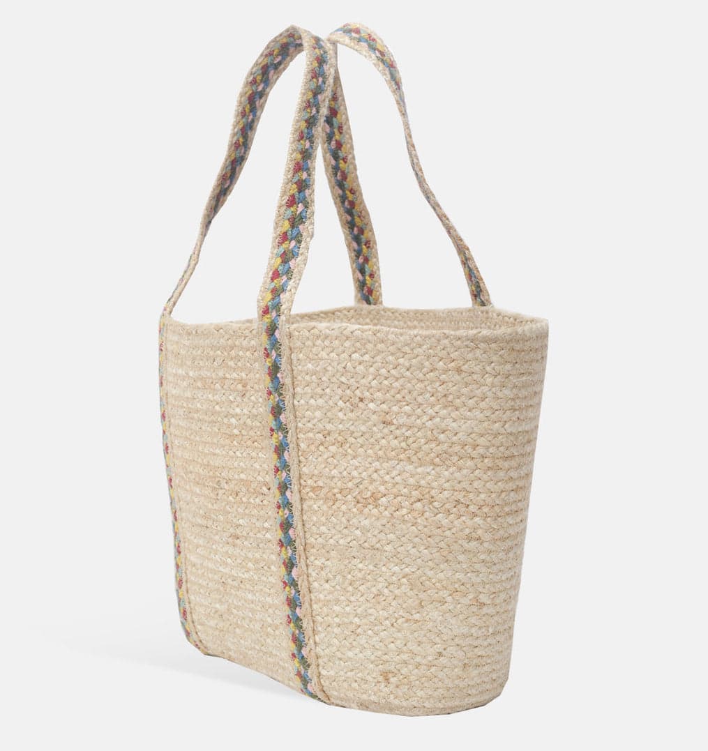 NATURAL JUTE TOTE BAG