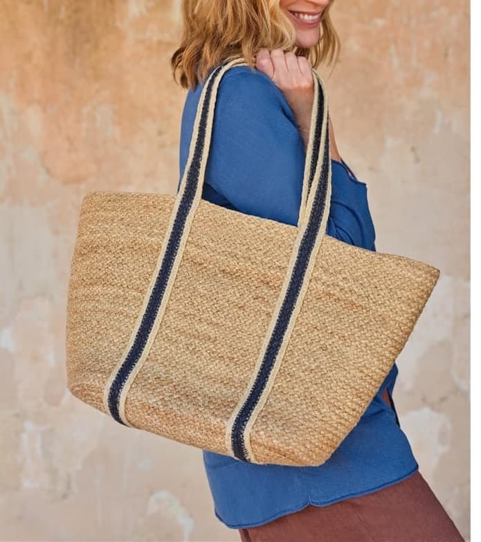 NATURAL JUTE TOTE BAG