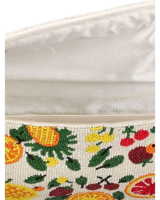 FRUITS DESIGN EMBELLISHED SHOULDER BAG