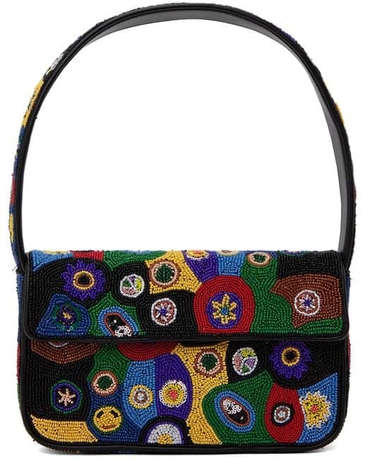 MULTI COLOR EMBELLISHED SHOULDER BAG