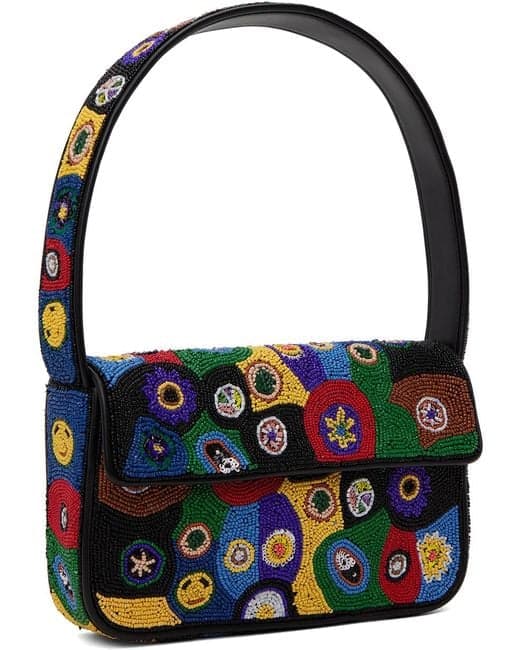 MULTI COLOR EMBELLISHED SHOULDER BAG