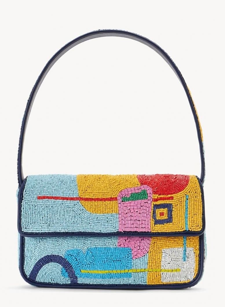 MULTI DESIGN EMBELLISHED SHOULDER BAG