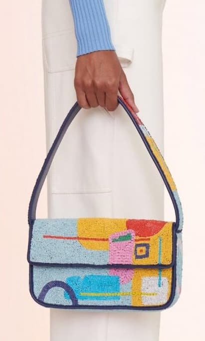 MULTI DESIGN EMBELLISHED SHOULDER BAG