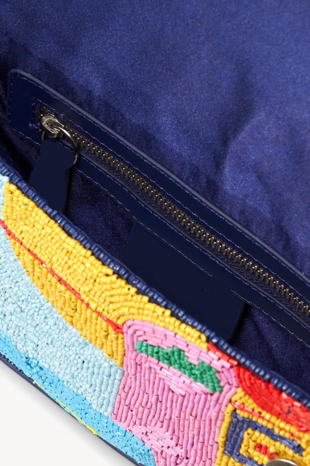MULTI DESIGN EMBELLISHED SHOULDER BAG