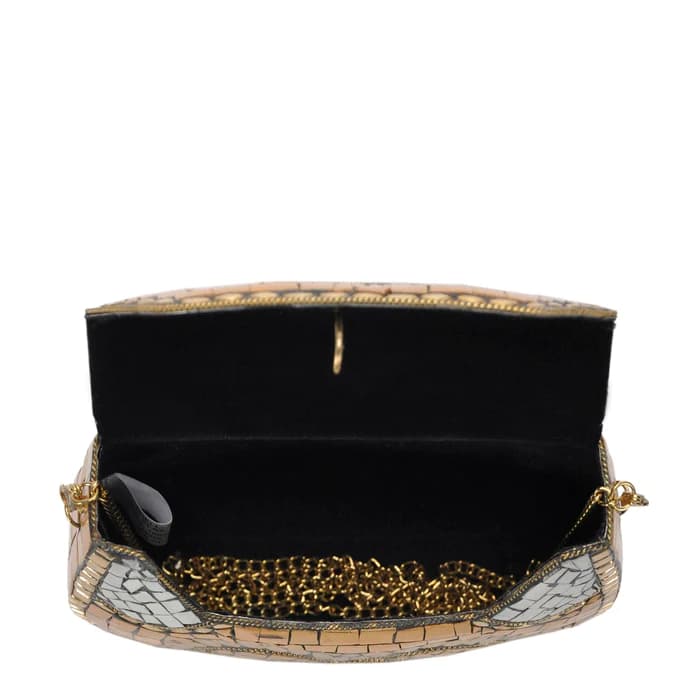 MUSTURD MOSAIC CLUTCH BAG
