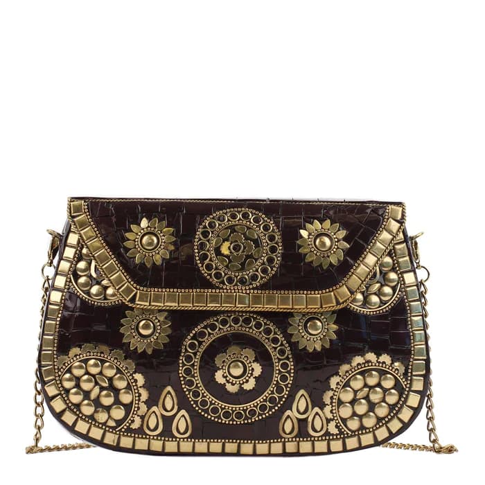 WINE MOSAIC CLUTCH BAG