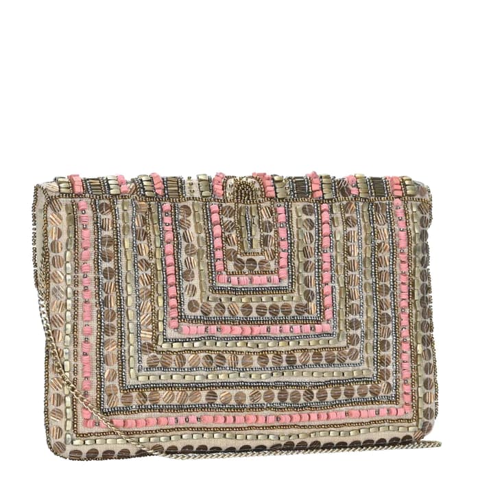 BOHO EMBELLISHED CLUTCH