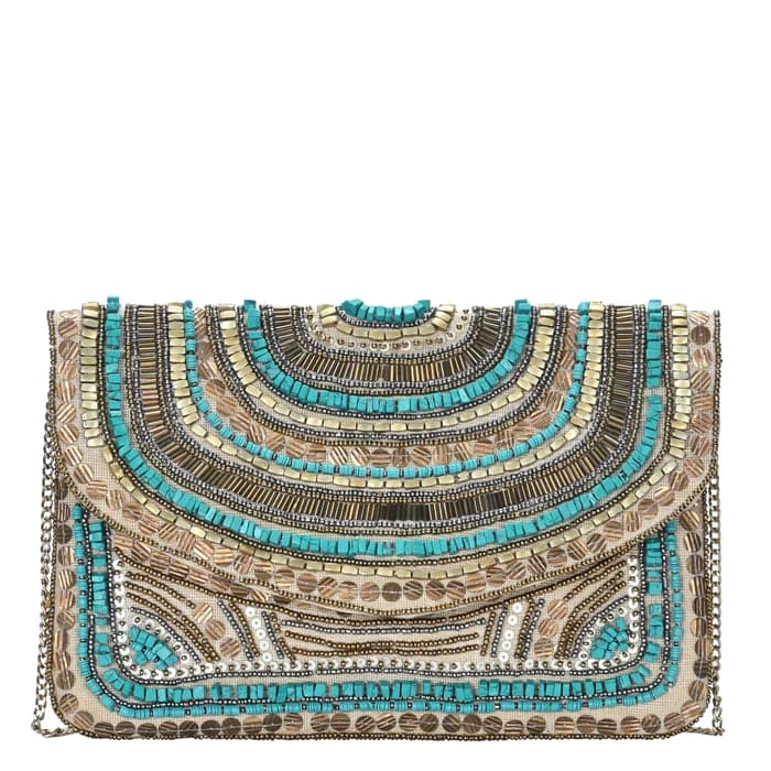 BOHO EMBELLISHED CLUTCH