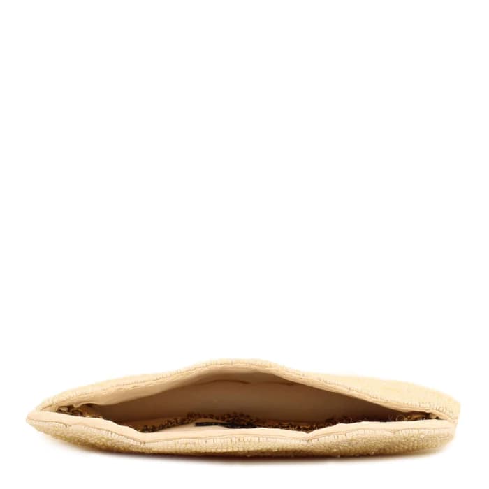 SCALLOPED EMBELLISHED CLUTCH