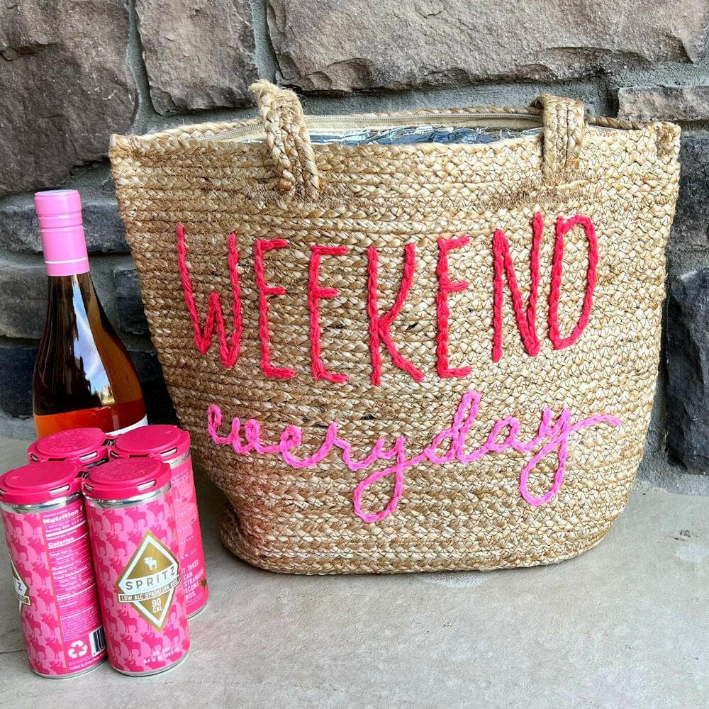 WEEKEND EVERYDAY NATURAL JUTE BEACH BAG