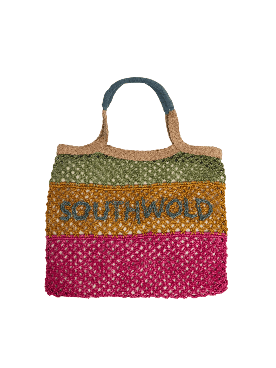 SOUTH WOLD JUTE CROCHET TOTE BAG