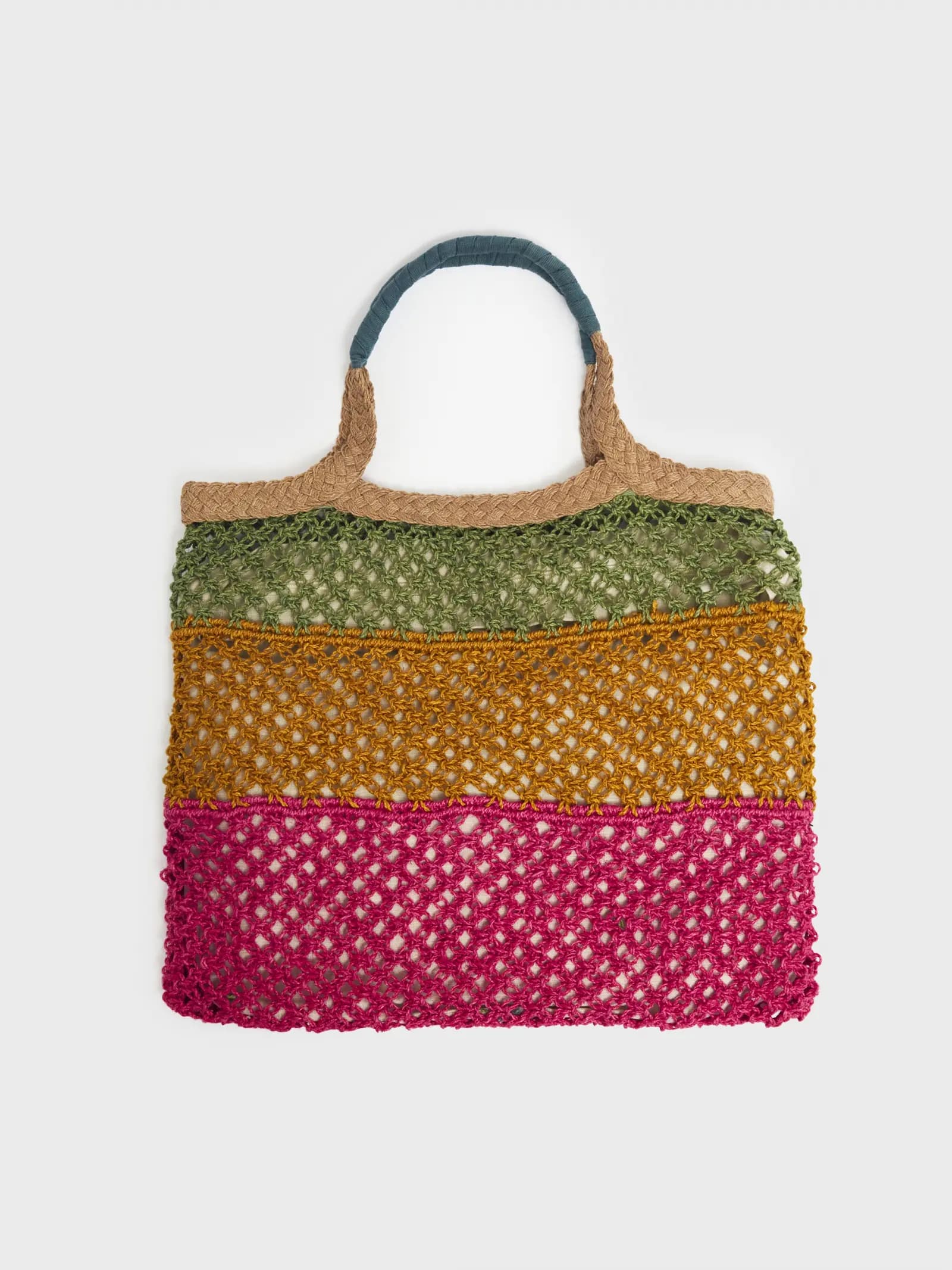 SOUTH WOLD JUTE CROCHET TOTE BAG