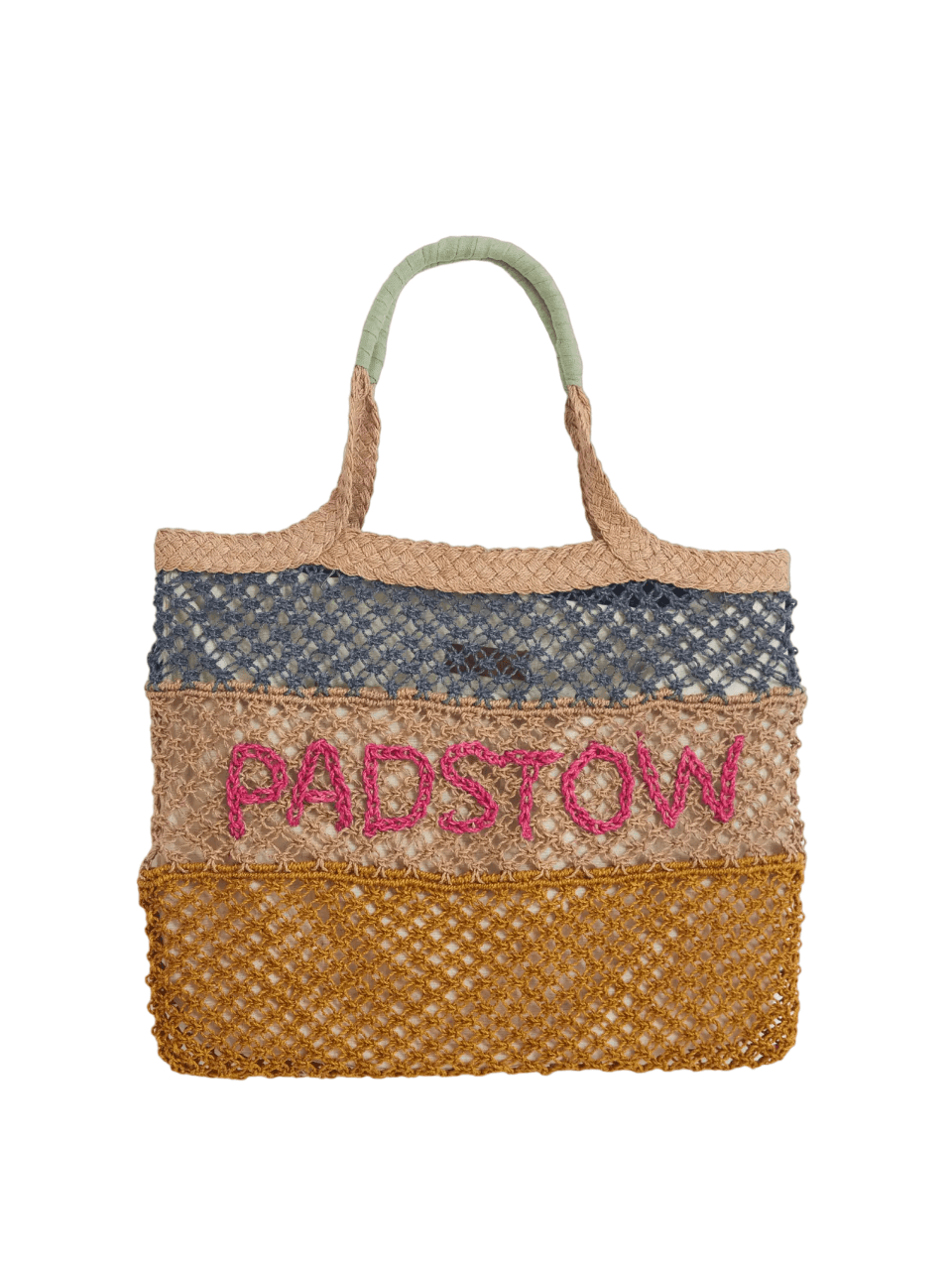 PADSTOW JUTE CROCHET TOTE BAG