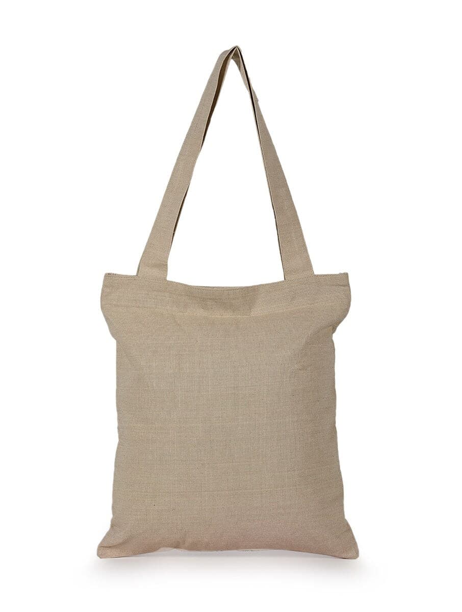 COTTON TOTE BAG WITH FLOWER DETAILING