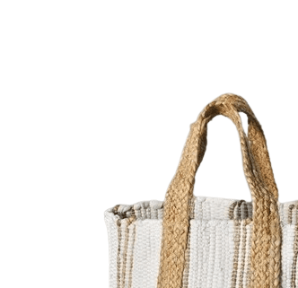 DOUBLE STRIPE BEACH BAG