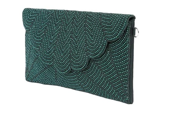 GORGEOUS GLASS BEADED CLUTCH