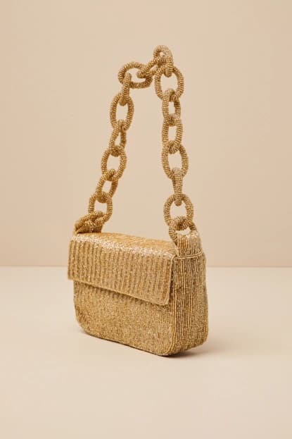 RING CHAIN GOLDEN COLOR CLUTCH