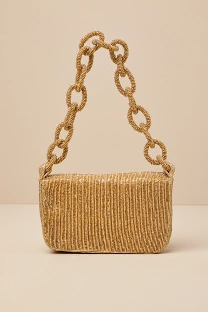 RING CHAIN GOLDEN COLOR CLUTCH