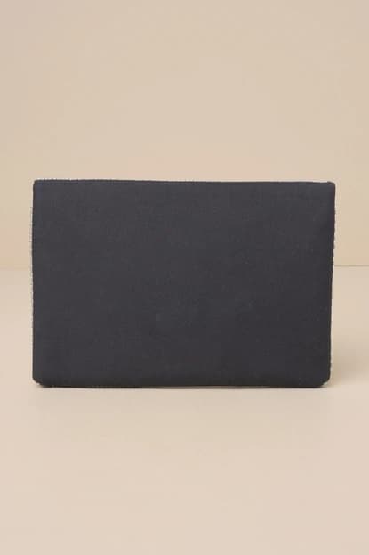 ETCHED STONE BEADED FASHION CLUTCH