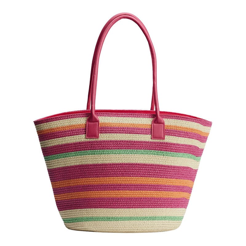 BEAUTIFUL STRIPE DESIGN MULTI RED PAPER BAG