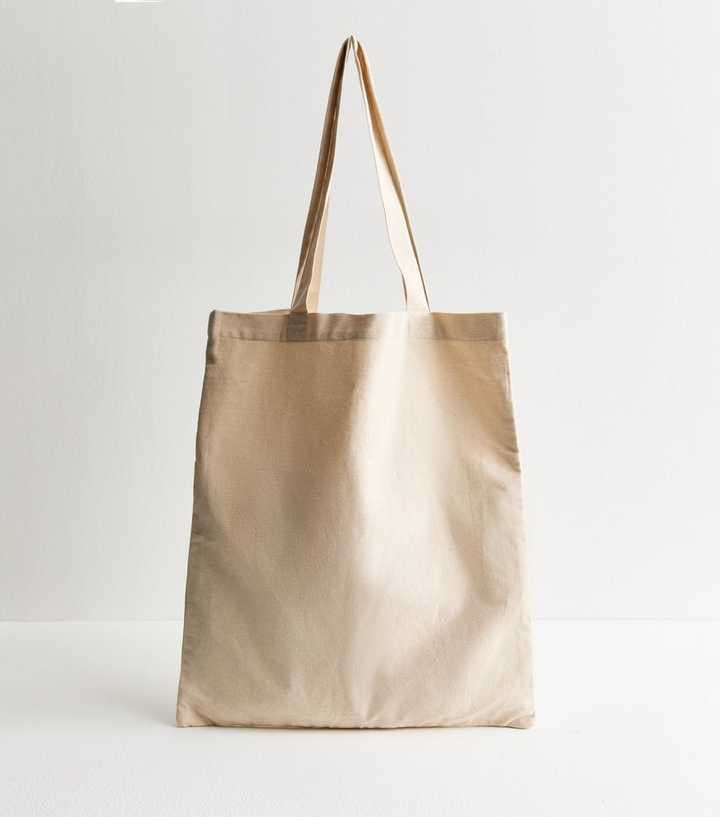 BEE PRINT NATURAL CANVAS TOTE BAG