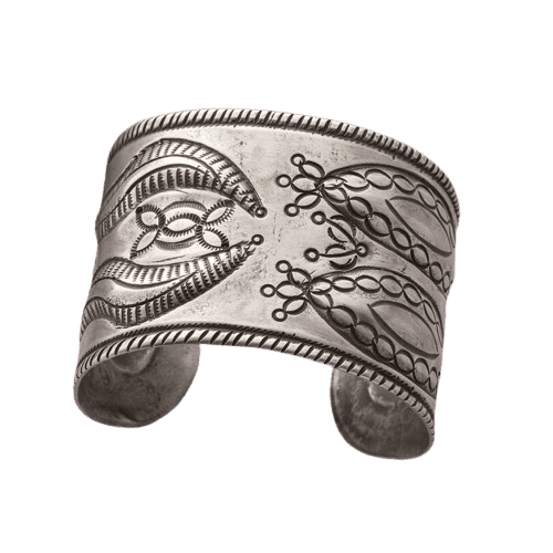 SILVER ANTIQUE METAL CUFF